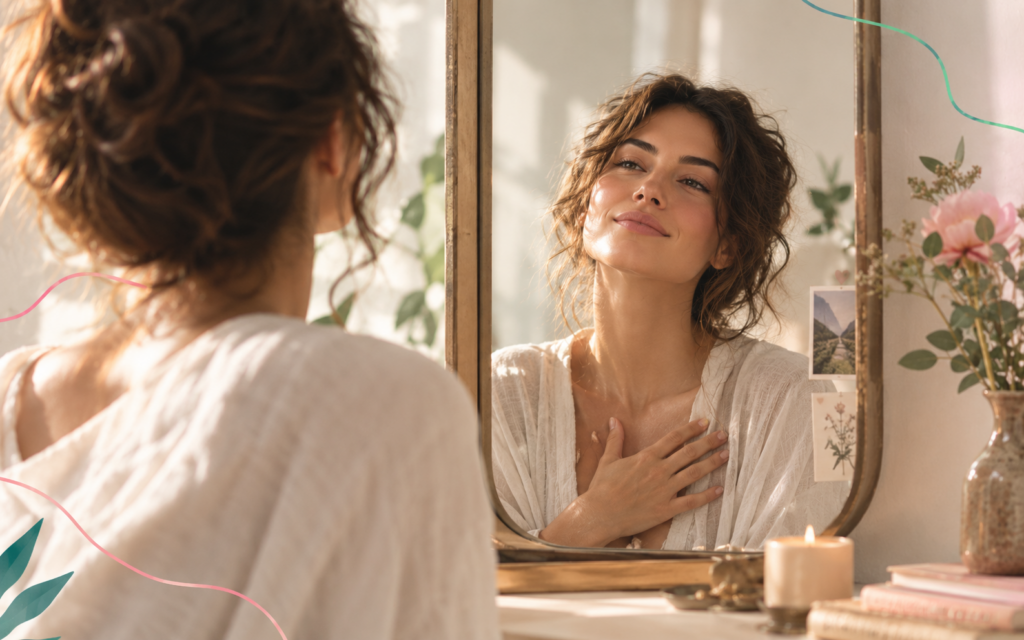 تمرين المرآة لأجل حب الذات والثقة بالنفس